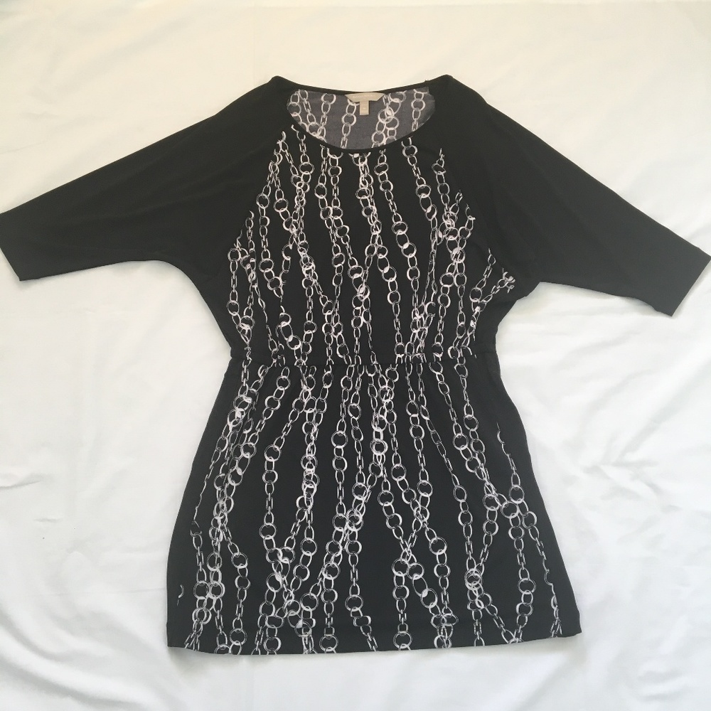 Banana Republic 3/4 Sleeve Black tunic top